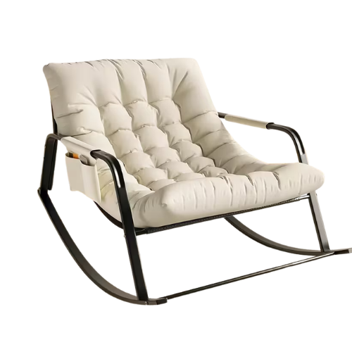 ™Mayvion | כיסא נדנדה לונג' לחדר שינה ומרפסת, בד רך, יציב ומתכוונן