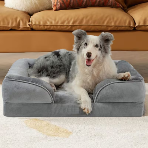 ™Mizra | ספת כלבים גדולה, כיסוי נשלף לכביסה, מיטת חיות נוחה לכלבים גדולים