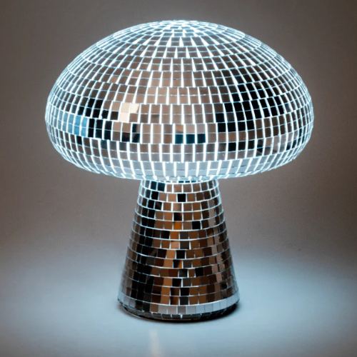 ™Lumior | מנורת דיסקו פטריה LED, עיצוב רטרו, תאורה צבעונית, קישוט בית בולט