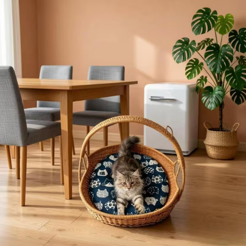 ™Kivona | מזרן נדנדה לחתולים, כרית רכה, מזרן ארוג עמיד לסלים ונדנדות