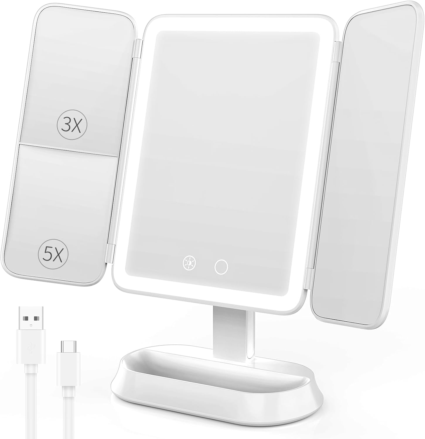 ™Lumitri | מראה איפור מתקפלת – לדורמיטורי, משרד ושידת איפור