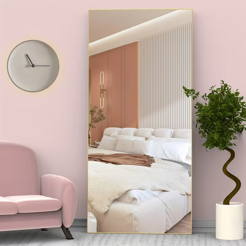 ™Aurmirr | מראה קיר מלבנית גדולה – מסגרת סגסוגת אלומיניום