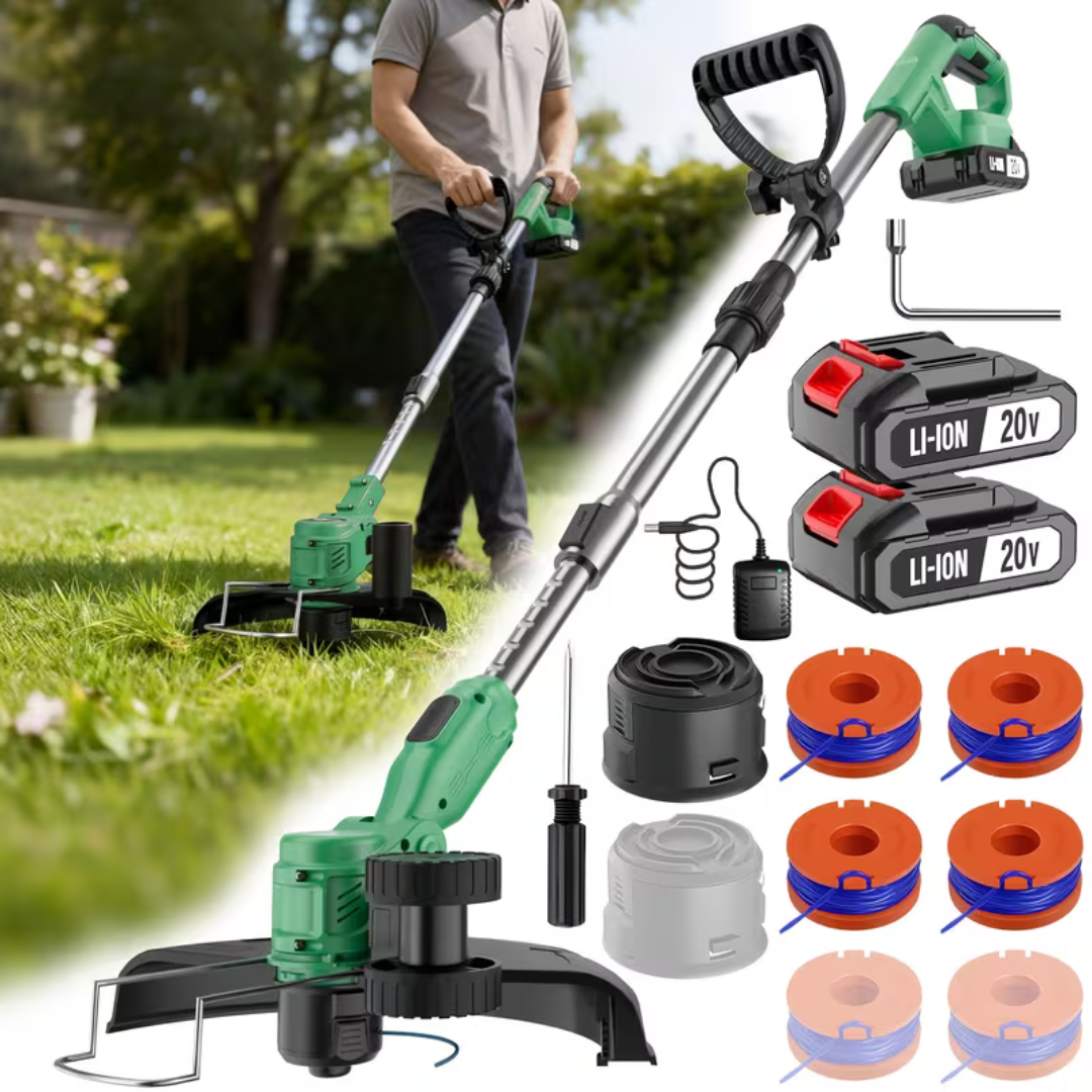 ™Yardix | מכסחת דשא חשמלית ניידת – אלחוטית, 3 ב-1, נטענת