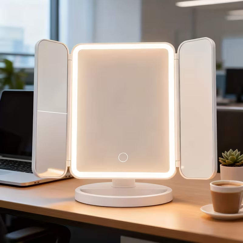 ™Lumitri | מראה איפור מתקפלת – לדורמיטורי, משרד ושידת איפור