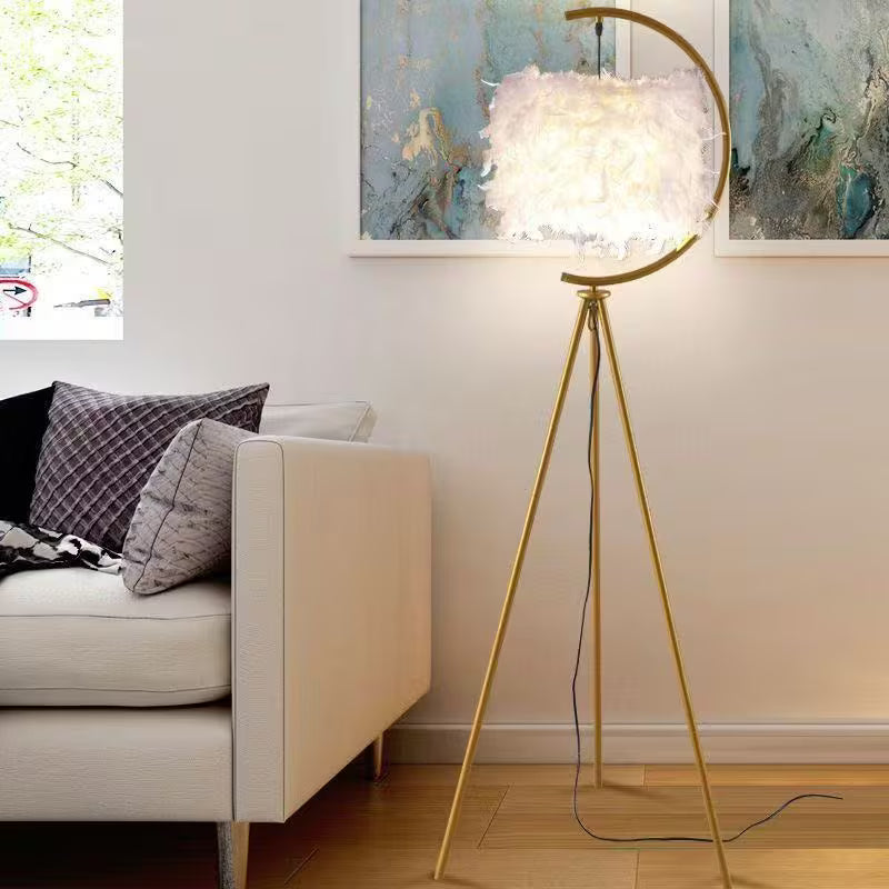 ™Boholit | מנורת רצפה עם עמעום – בוהו אלגנטי לסלון